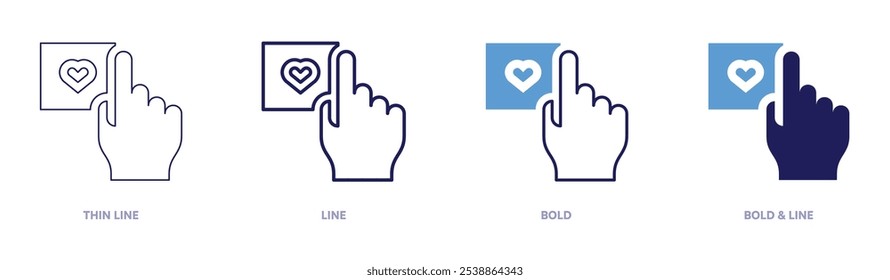 Plays like icon in 4 different styles. Thin Line, Line, Bold, and Bold Line. Duotone style. Editable stroke.