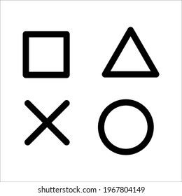 Playstation Icon Game black and white svg