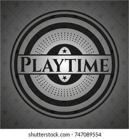 Playtime black emblem. Vintage.