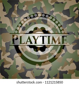 Playtime camouflage emblem