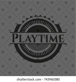 Playtime dark badge