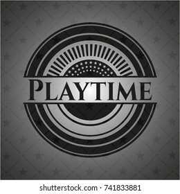 Playtime dark emblem. Retro