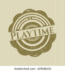 Playtime grunge seal