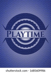 Playtime jean background. Vector Illustration. Detailed.