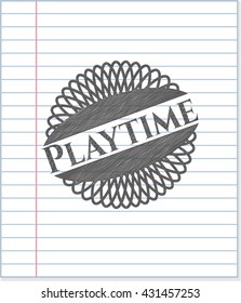 Playtime pencil effect