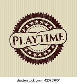 Playtime rubber grunge seal