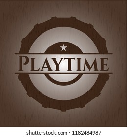 Playtime wood emblem
