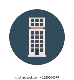 plaza glyph flat vector icon