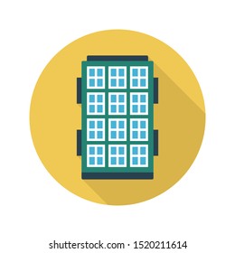 plaza glyph flat vector icon