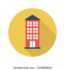 plaza glyph flat vector icon