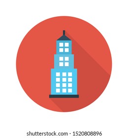 plaza glyph flat vector icon