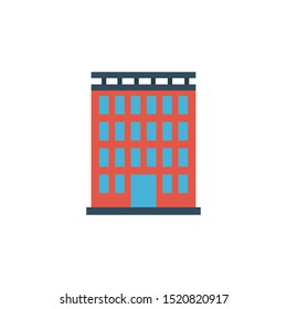 plaza glyph flat vector icon