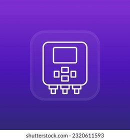 PLC-Icon, Programmierbares Logik-Controller-Liniendesign