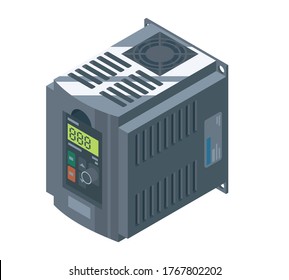 plc inverter motor speed controller isometric designed