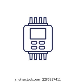 PLC-Zeilensymbol, Programmierbarer Logik-Controller, Vektorgrafik