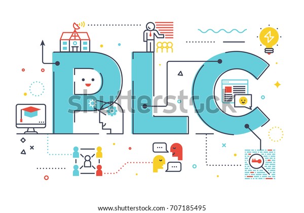 Plc Professional Learning Community Word Lettering Stock Vector Royalty Free 707185495