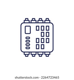 PLC-Symbol für eine programmierbare Logik-Steuerungseinheit