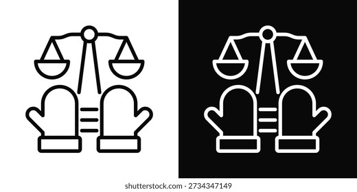 Plea Icon White And Black Background Style