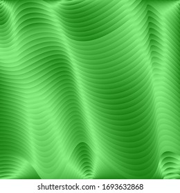 
Обои для телефона. Pleasant abstract background of wavy lines in emerald shades. Vector layout for web design.