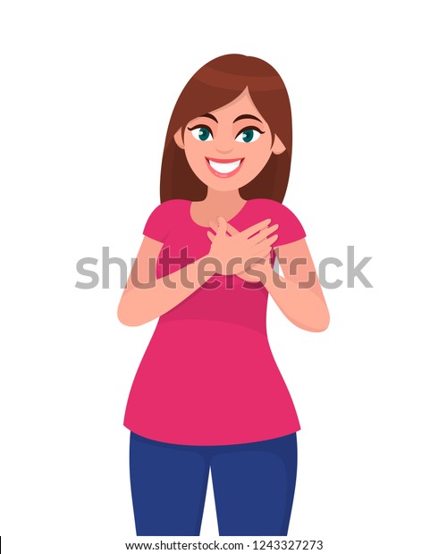 pleasant-looking-kind-hearted-young-woman-stock-vector-royalty-free