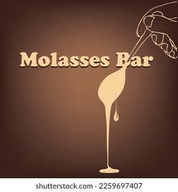 Pleasant and rather rare dessert Molasses Bar