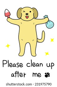 please clean up the feces
