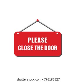 Always Close The Door Sign Vector, Always Close The Door, Close The Door  Sign, Close The Door Sign Vector PNG and Vector with Transparent Background  for Free Download