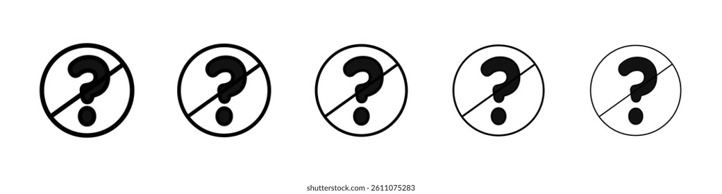 Please do not ask sign Symbol mark in Outline style