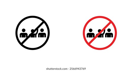 Please do not ask signs. vector signs set