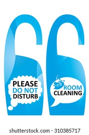 Please do not disturb card design and cleaning room card design for hotel service