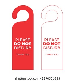 please do not disturb. Door hotel room message