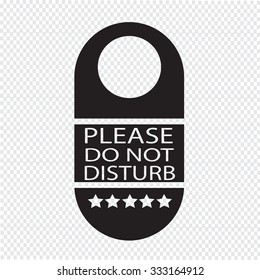please do not disturb door hanger icon