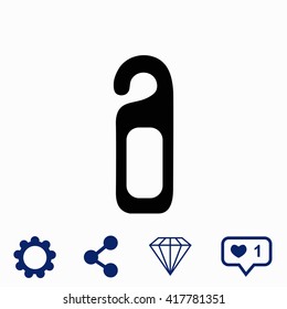 Please do not disturb door hanger icon. 