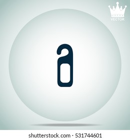 Please do not disturb door hanger  vector illustration.