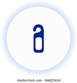 Please do not disturb door hanger  icon. Vector design. 