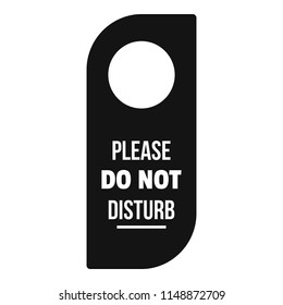 Do Not Disturb Tag Icon Simple Stock Illustration 1165577431