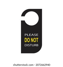 Please do not disturb hanger icon design isolated on white background