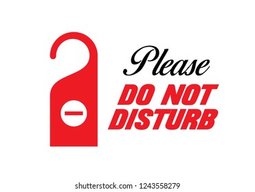please do not disturb. hotel room hanger love. do not disturb heart. do not enter. vector. illustration