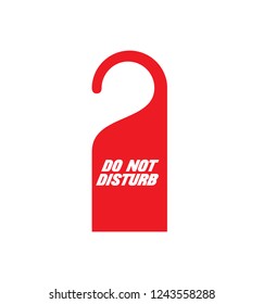 please do not disturb. hotel room hanger love. do not disturb heart. do not enter. vector. illustration