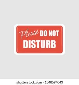 Please do not disturb hotel design - Vector illustration