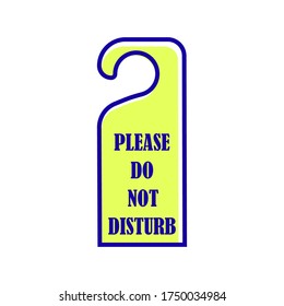 Please Do Not Disturb Hotel Design Stock Vector (Royalty Free) 1750034945