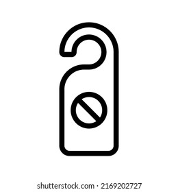 Please do not disturb hotel design. vector illustration