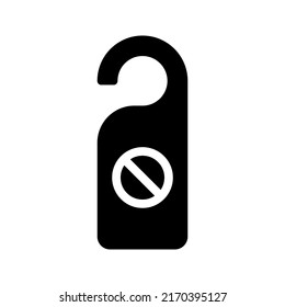 Please do not disturb hotel design. vector illustration