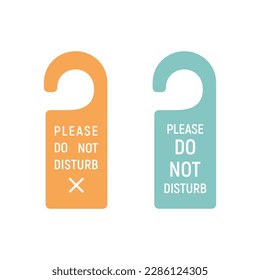 Please do not disturb hotel design.vector