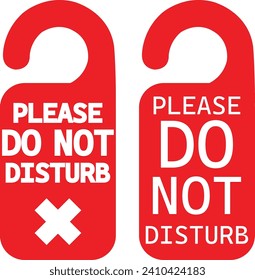 Please do not disturb hotel design red color