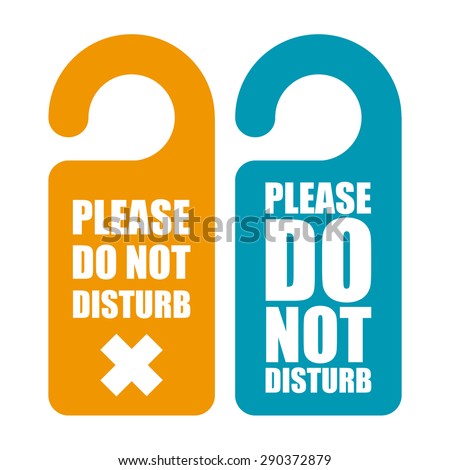 Please do not disturb hotel design  Stockfoto © 