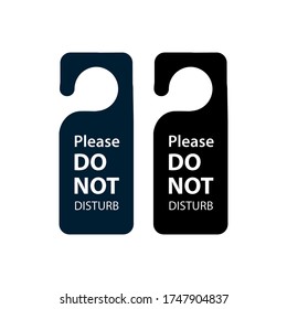 Please do not disturb icon vector