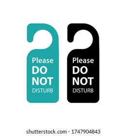 Please do not disturb icon vector