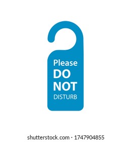 Please do not disturb icon vector