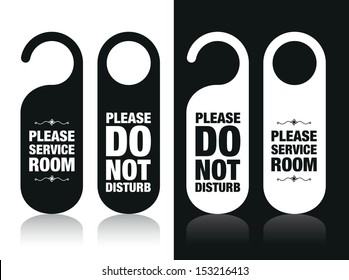 please do not disturb and service my room signs